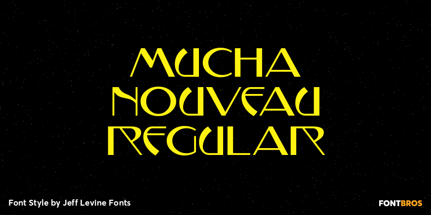 Mucha Nouveau Regular Font Poster #1