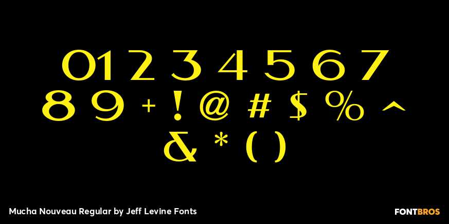 Mucha Nouveau Regular Font Poster #4