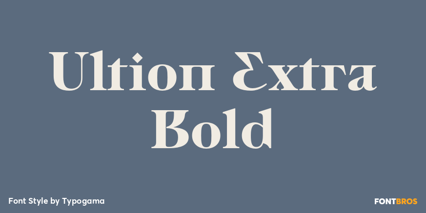 Ultion Extra Bold Poster
