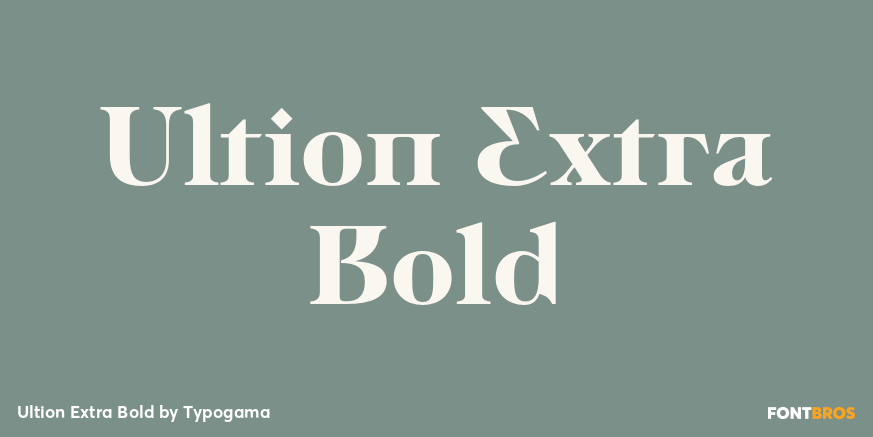 Ultion Extra Bold Poster
