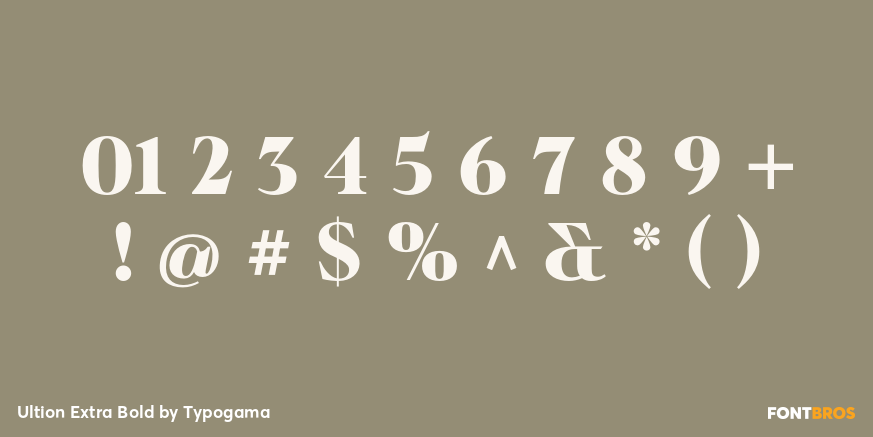 Ultion Extra Bold Font Poster #1
