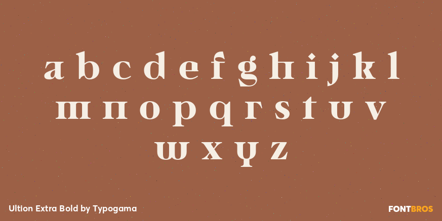 Ultion Extra Bold Font Poster #3