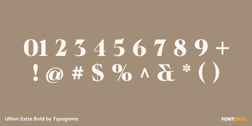 Ultion Extra Bold Font Poster #4