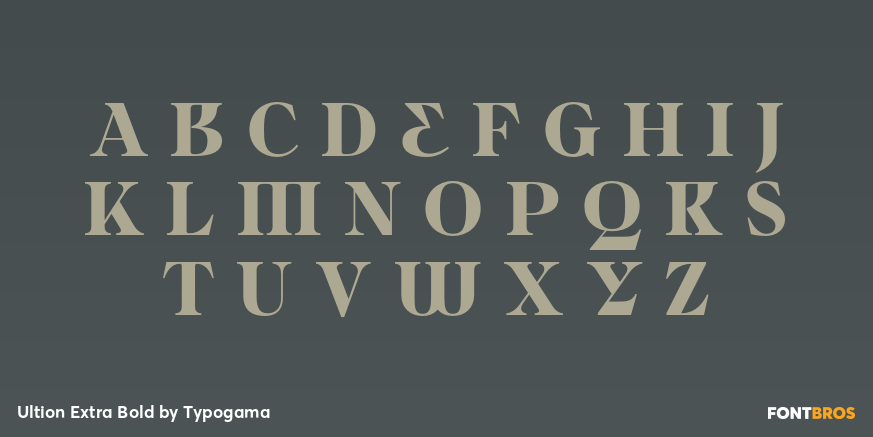 Ultion Extra Bold Font Poster #1