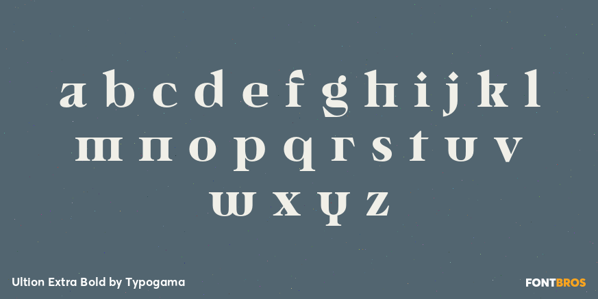 Ultion Extra Bold Font Poster #1