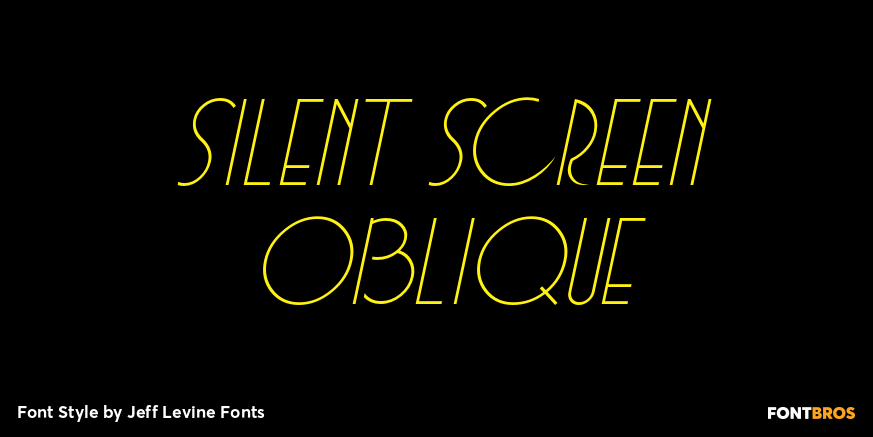 Silent Screen Oblique Poster