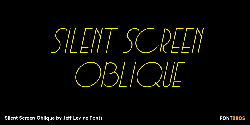 Silent Screen Oblique Poster