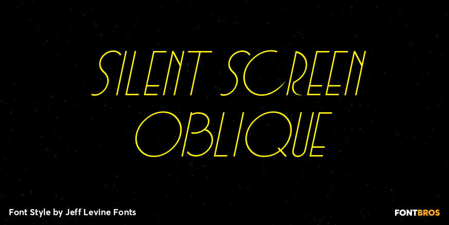 Silent Screen Oblique Poster