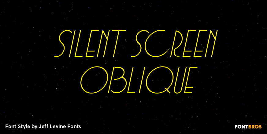 Silent Screen Oblique Poster