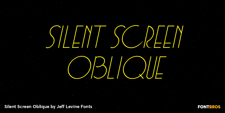 Silent Screen Oblique Poster