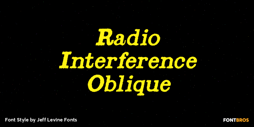Radio Interference Oblique Poster