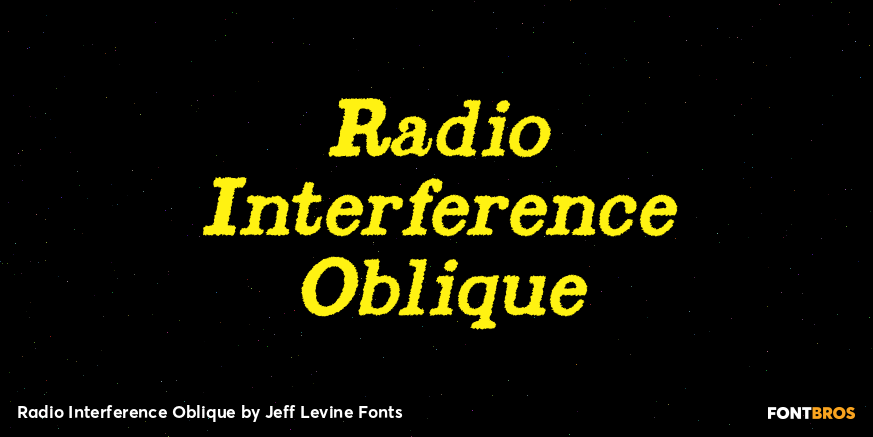 Radio Interference Oblique Poster
