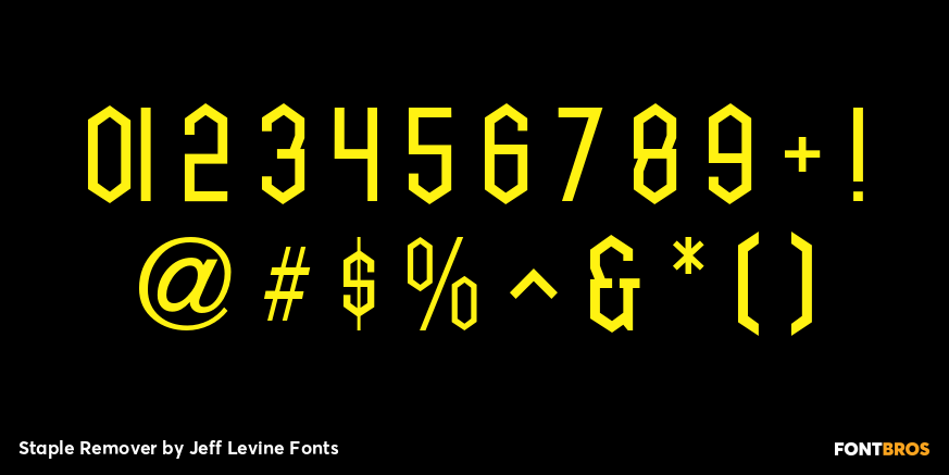 Staple Remover Font Poster #4