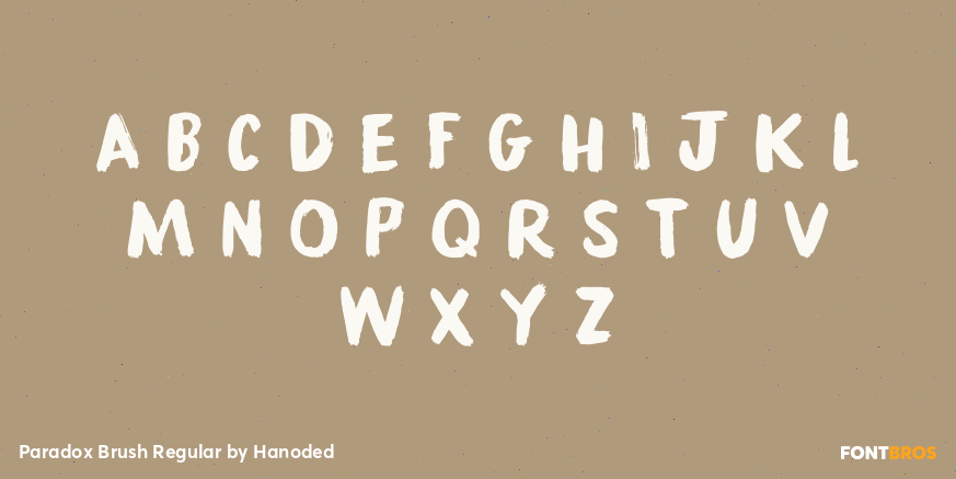 Paradox Brush Regular Font Poster #2