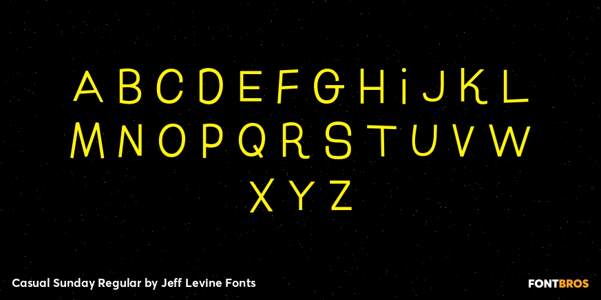 Casual Sunday Regular Font Poster #3