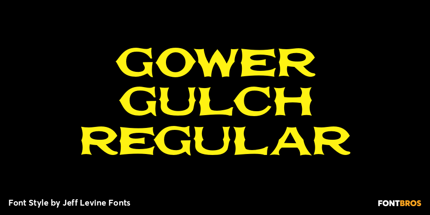 Gower Gulch Regular Font Poster #1