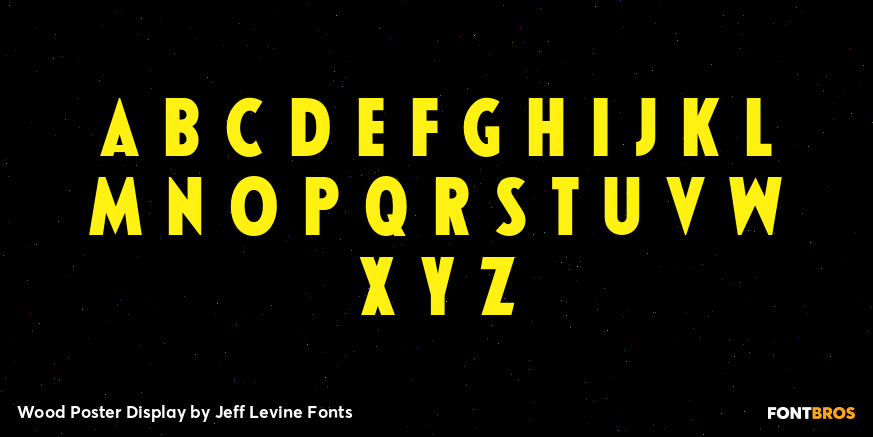 Wood Poster Display Font Poster #2