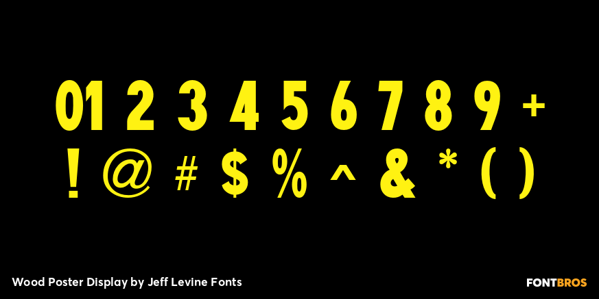 Wood Poster Display Font Poster #4