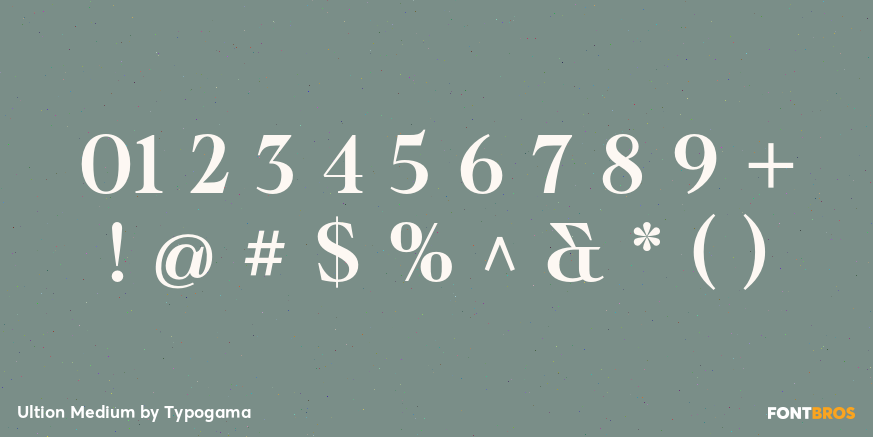 Ultion Medium Font Poster #1