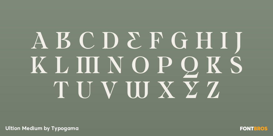 Ultion Medium Font Poster #2