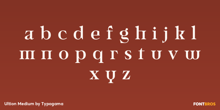 Ultion Medium Font Poster #3