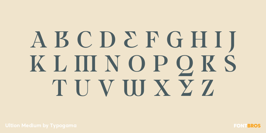 Ultion Medium Font Poster #1