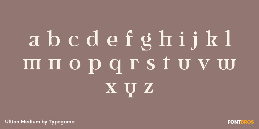 Ultion Medium Font Poster #1