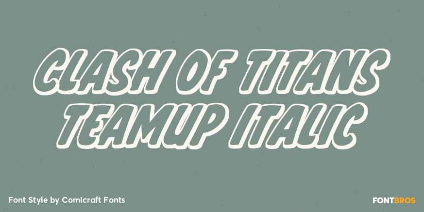 Clash of Titans TeamUp Italic Poster