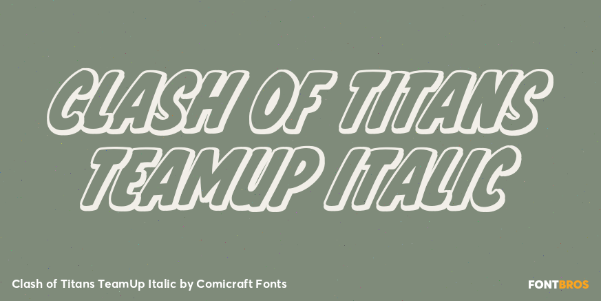 Clash of Titans TeamUp Italic Poster