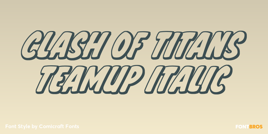 Clash of Titans TeamUp Italic Poster