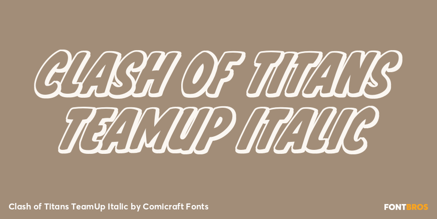 Clash of Titans TeamUp Italic Poster
