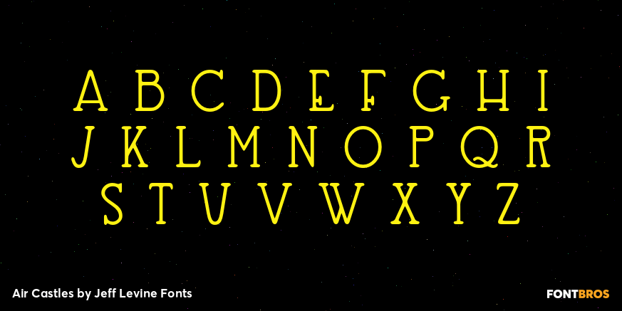 Air Castles Font Poster #2