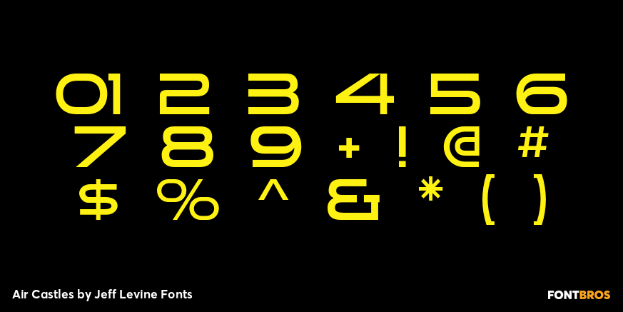 Air Castles Font Poster #4