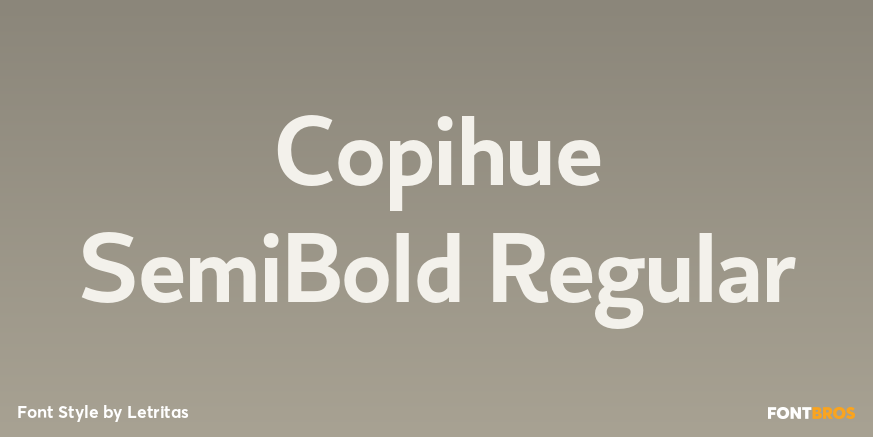Copihue SemiBold Regular Font Poster #1