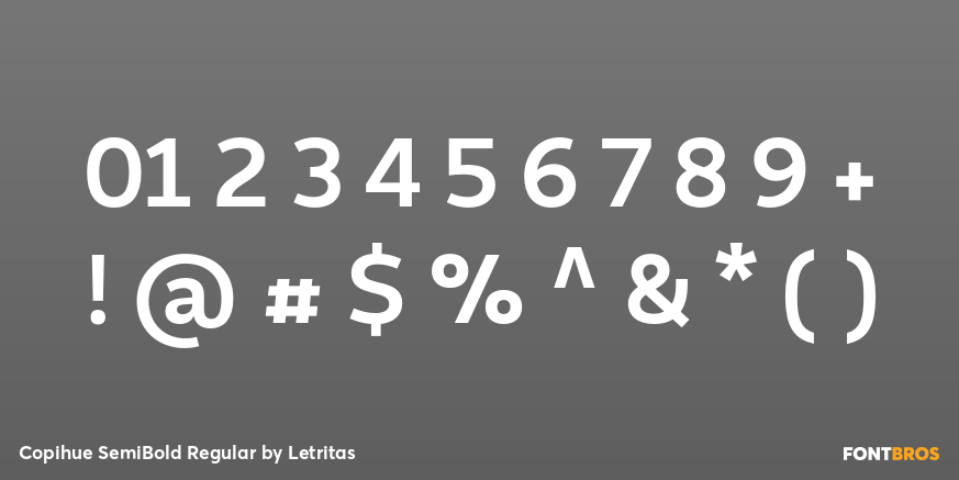 Copihue SemiBold Regular Font Poster #4