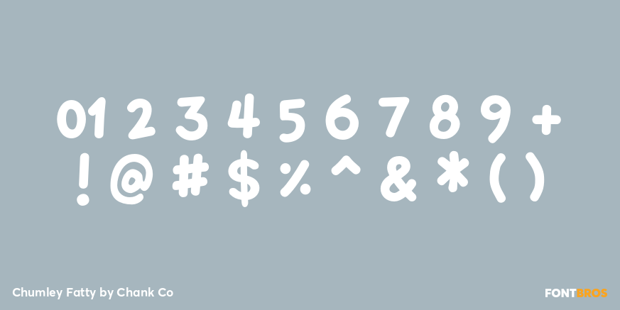 Chumley Fatty Font Poster #1