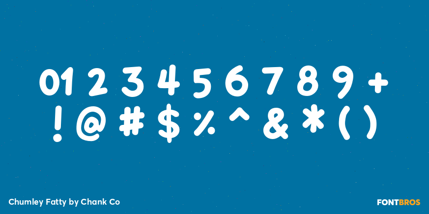 Chumley Fatty Font Poster #4