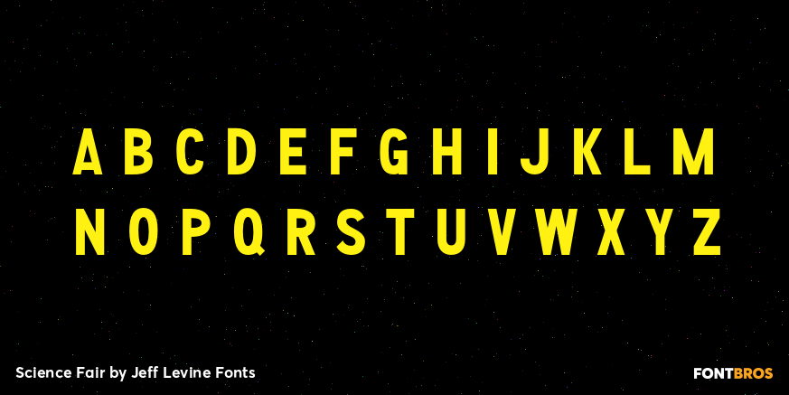 Science Fair Font Poster #2