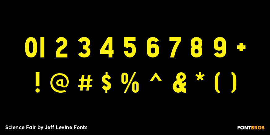 Science Fair Font Poster #4