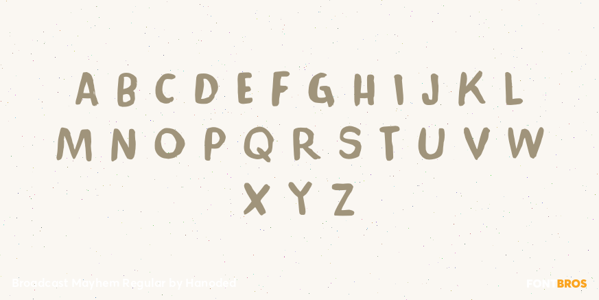 Broadcast Mayhem Regular Font Poster #3