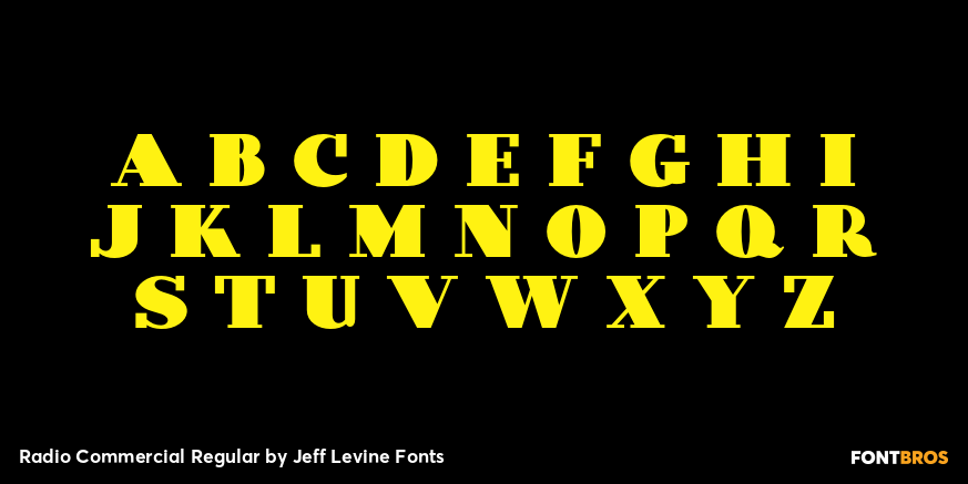 Radio Commercial Regular Font Poster #3