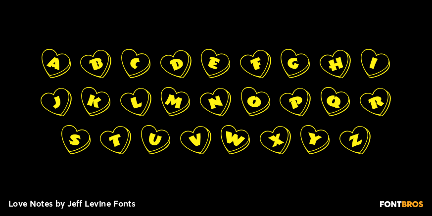 Love Notes Font Poster #1