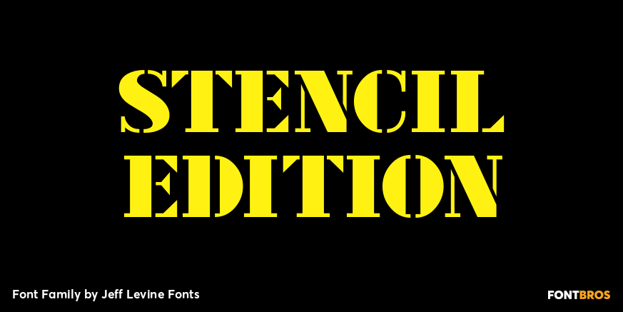 Stencil Edition Font Family