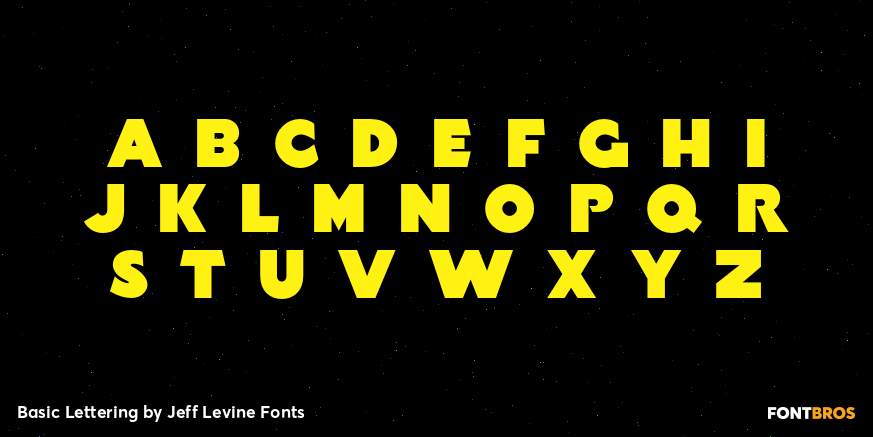 Basic Lettering Font Poster #3