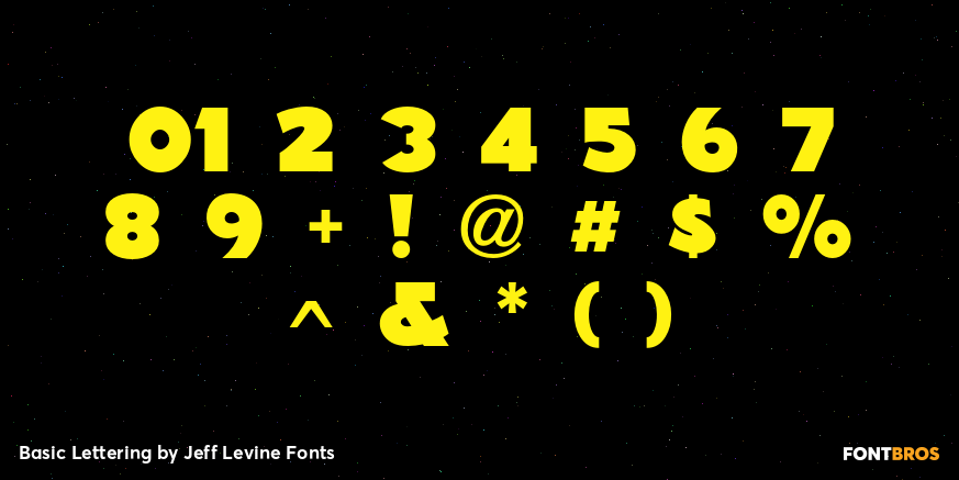 Basic Lettering Font Poster #4