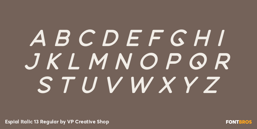 Espial Italic 13 Regular Font Poster #2