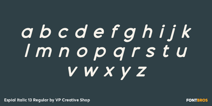 Espial Italic 13 Regular Font Poster #3