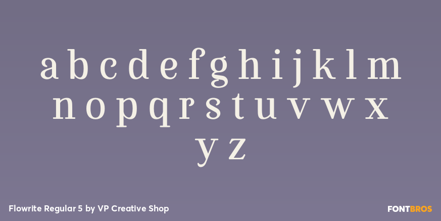 Flowrite Regular 5 Font Poster #3