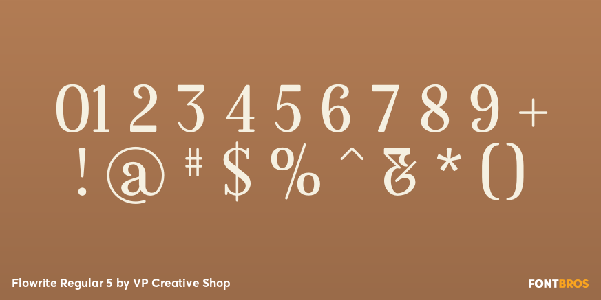Flowrite Regular 5 Font Poster #4