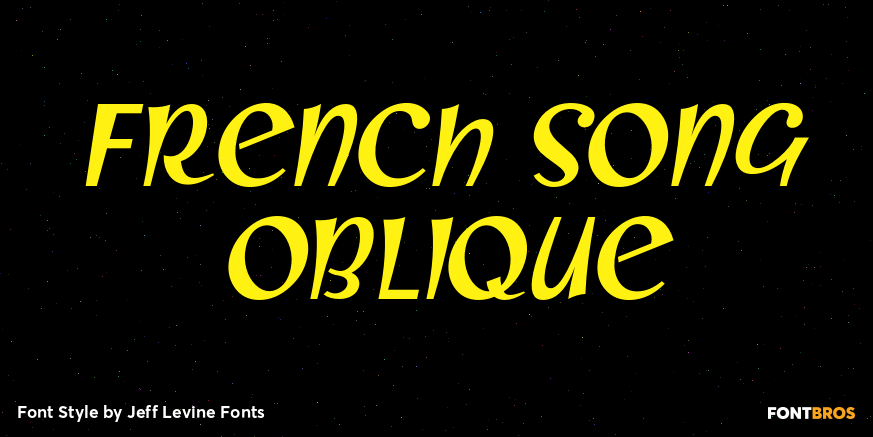 French Song Oblique Poster